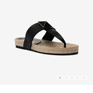 275 Central Black Espadrille Sandals